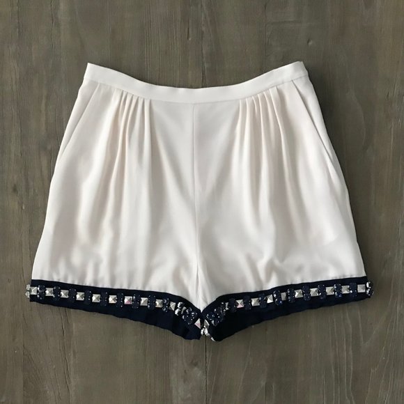 Diane Von Furstenberg 'Atty' Embellished Shorts - Picture 1 of 16